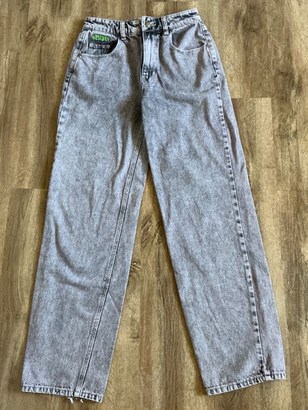 Empyre Jeans Size 2 Tori Teen High Rise Skater Mom Y2K Gray Lavender Acid Wash